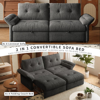 Sofa Bed, 2 In 1 Design For Living Rooms