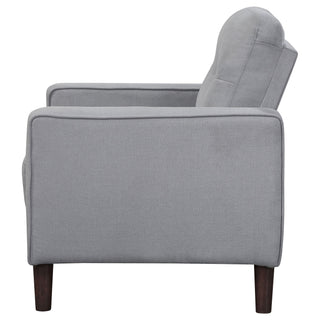 Harvey - Upholstered Tufted Accent Chair - Gray