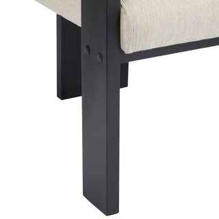 Dining Chairs With Pillow Back (Set of 2) - Beige / Black