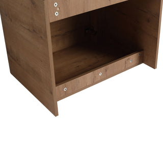 Wall Mounted Bathroom Vanity & Sink, Storage Shelves & Soft Close Door