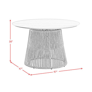 Alesso - Round Dining Table - Brown / Sand