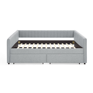 Upholstered Queen Daybed With 2 Drawers