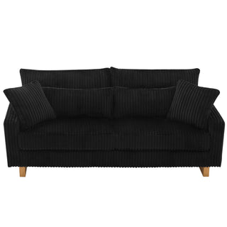 Modern Loveseat Sofa With 4 Pillows