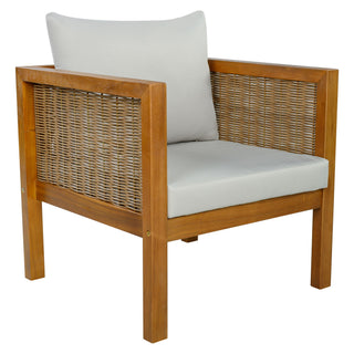2 Piece Outdoor Armchair Set With Cushion
