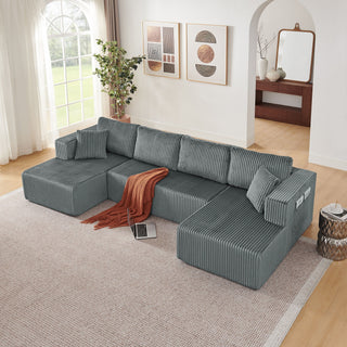 U - Shaped Modular Sectional Sofa For Living Room
