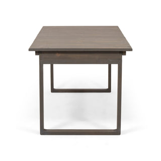 Outdoor Expandable Acacia Wood Dining Table With U Shaped Leg