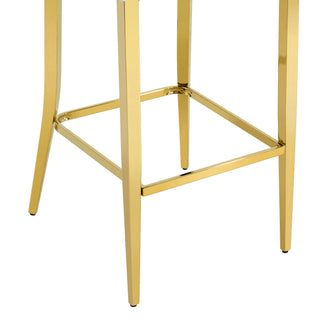 Bar Chairs With Crystal Clasp Design (Set of 2)