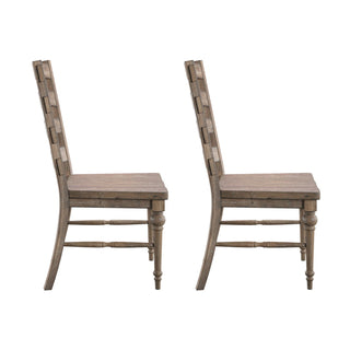 Ladderback Dining Chairs, (Set of 2) - Taupe