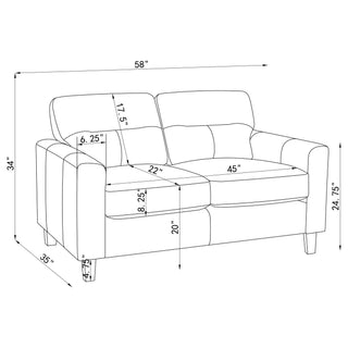 Remington - Sofa Set With Track Arms