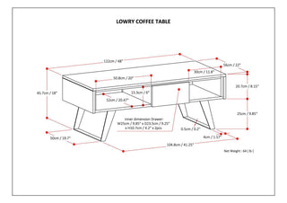 Lowry - Handcrafted Coffee Table