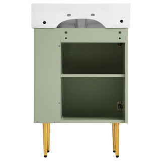 Bathroom Vanity, Combo Cabinet, Bathroom Storage Cabinet, Single Ceramic Sink