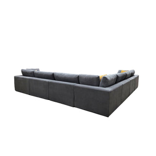 Custom Configuration Modular Sectional & Toss Pillows