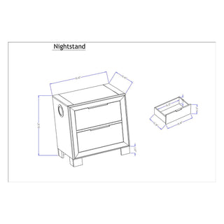 Callisie - Nightstand With Wireless Charging Top - Brown