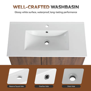 Floating Bathroom Vanity With Sink Combo