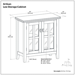 Artisan - Handcrafted Low Storage Cabinet