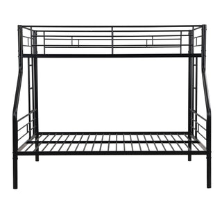 Twin Over Full Bunk Bed With Large Under-Bed Storage - Black