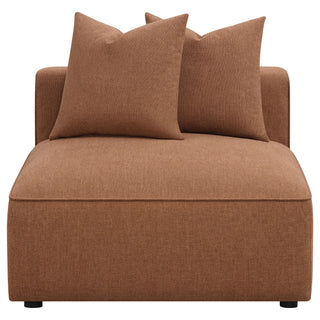 Colleen - 6 Piece Modular Sectional With Tight Seats - Terracotta