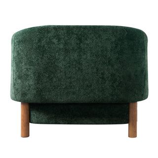 Modern Accent Chair With Recessed Arms And Tight Back