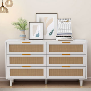 6 Drawer Storage Modern Cabinet For Bedroom