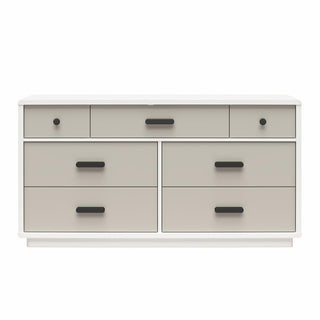 Valencia - 7 Drawer Wide Dresser - Taupe