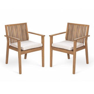 Patio Dining Chair, Comfortable Waterproof Seating (Set of 2)