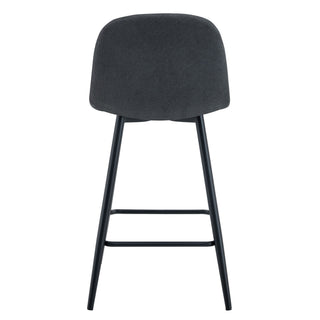 Modern Bar Chair Rounded Backrest (Set of 2)