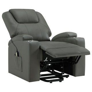 Macklin - Power Lift Massage Recliner With Heat And Dual Cupholders