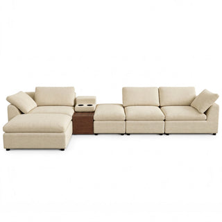 Modular Cloud Couch With Storage Console