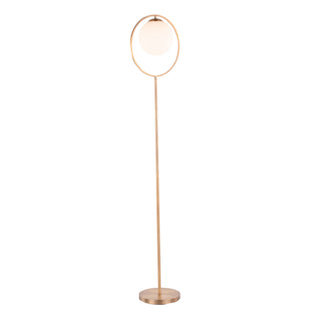 Moon - Contemporary Floor Lamp - Gold / Frosted