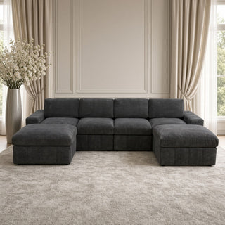 Modular Sectional Sofa, Reversible Set