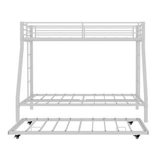Bunk Bed For Kids, Convertible Frame With Ladders & Guardrail