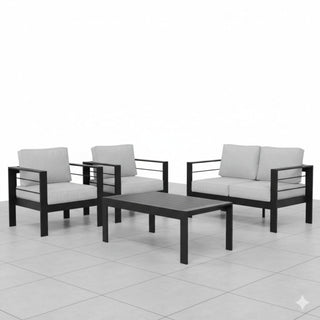 Outdoor Patio Set, All-Weather With Thick Cushions