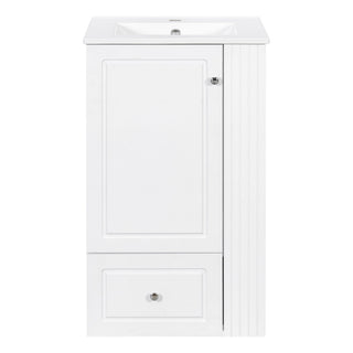 Modern Freestanding Bathroom Vanity With Sink, Soft-Close Drawer, Towel Bar