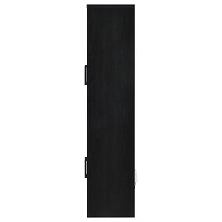 Shayne - 4 Door Display Cabinet With LED Lighting - Black