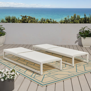 Outdoor Nylon Chaise Lounge, (Set of 2)