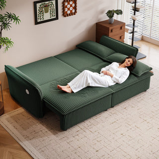 2 In 1 Convertible Sofa Bed, Multi Functional Living Room Furniture