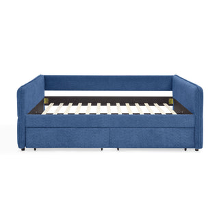 Upholstered Daybed & 2 Drawers