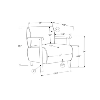 Modern Upholstered Accent Chair For Living Room