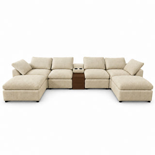 Modular Cloud Couch With Storage Console