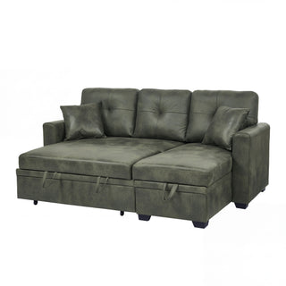 Sectional Sofa With Pull Out Bed, Reversible Chaise