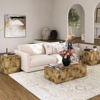 Moxie - 3 Piece Coffee And End Table Set - Brown