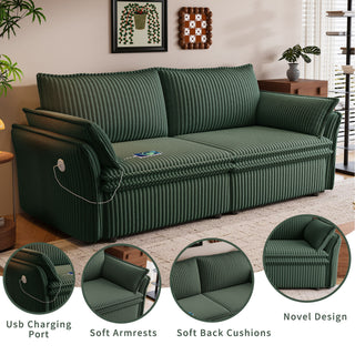 2 In 1 Convertible Sofa Bed, Multi Functional Living Room Furniture