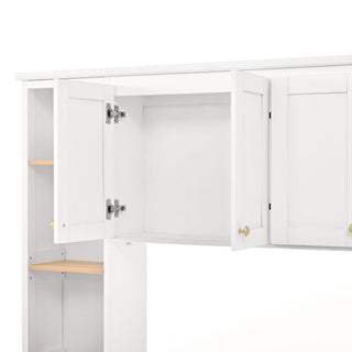 Computer Desk With Hutch, Workstation With Desk Grommet & Keyboard Tray