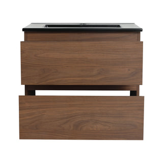 Wall Mounted Bathroom Vanity With Sink, 2 Soft Close Drawers