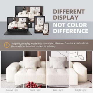 Modern Oversized Diy Combination Modular Sectional Sofa With Pillows