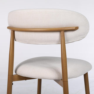 Upholstered Counter Height Bar Stools For Kitchen Island (Set of 2) - Beige