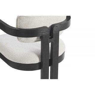 Upholstered Dining Armchair - Black