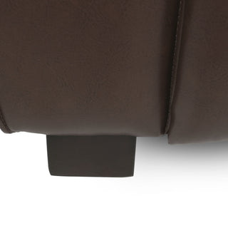 Contemporary 3 Seater Sofa With Tuxedo Design