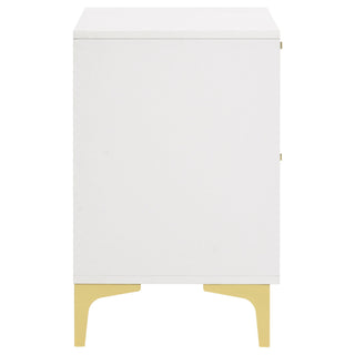 Karena - 2 Drawer Rectangular Nightstand - White
