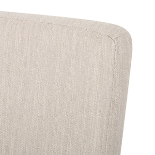 Contemporary Dining Chair With Upholstered Seating And Tapered Legs